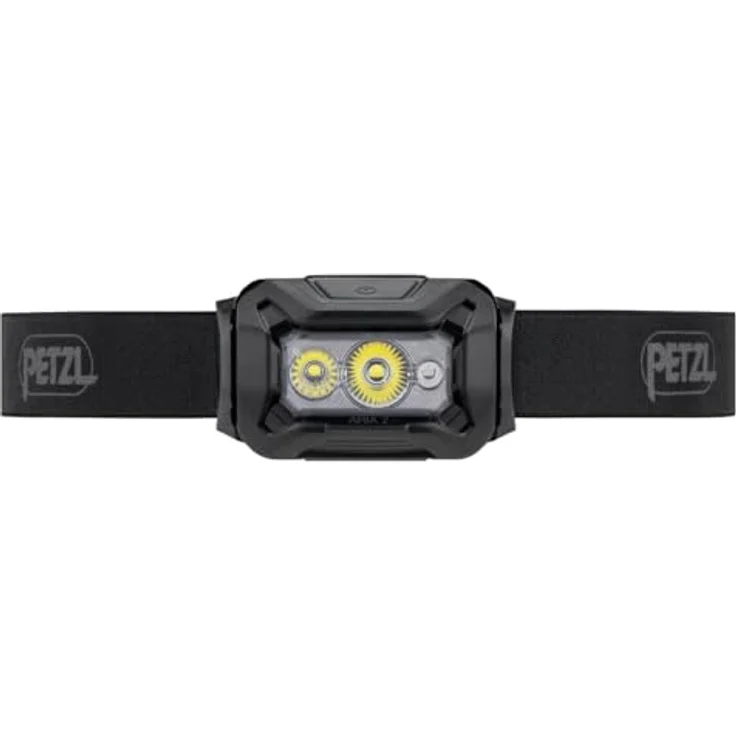 PETZL ARIA 2 RGB Stirnlampe, 450 lm, taktische Beleuchtung mit Flutlicht und fokussierter Sicht, Schwarz [New Gen] – Bild 2