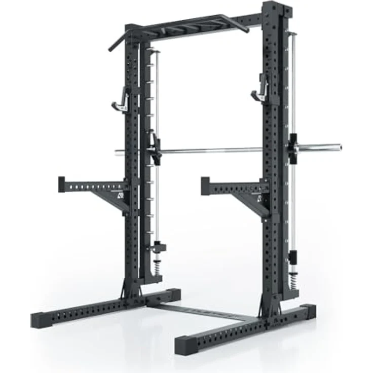 ATLETICA R7 Saber Squat Rack mit integrierter Multipresse, 203 cm Höhe, inklusive Smith Station und Pull-Up Bar – Bild 1