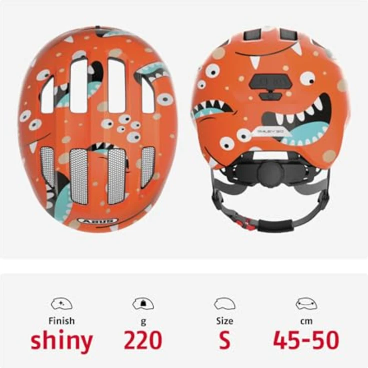 ABUS Smiley 3. 0 Orange Monster Shiny S – Bild 4