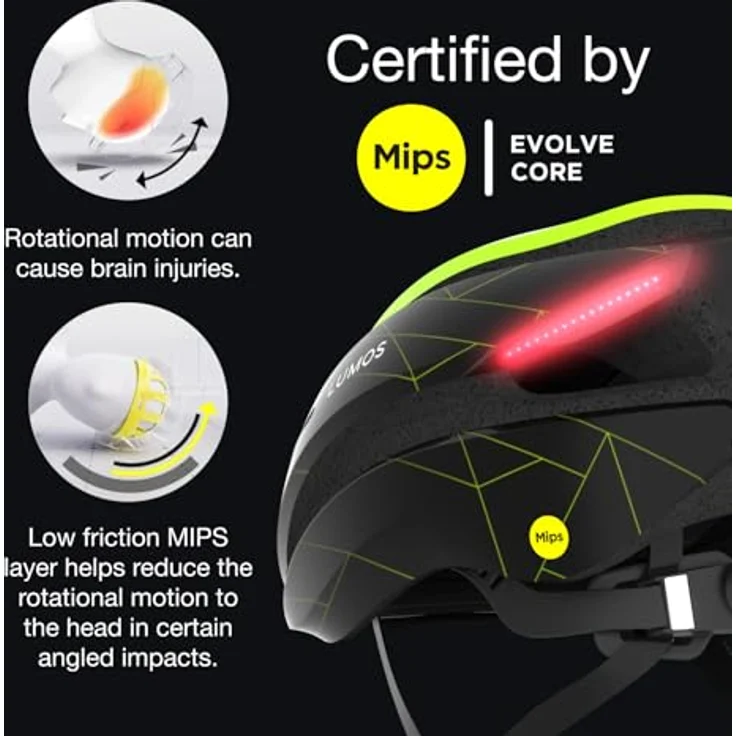 Lumos Ultra, Velohelm mit integrierten Blinker und Front- & Rückbeleuchtung, 54 - 61 cm, USB-C Ladeanschluss, 370 g – Bild 5