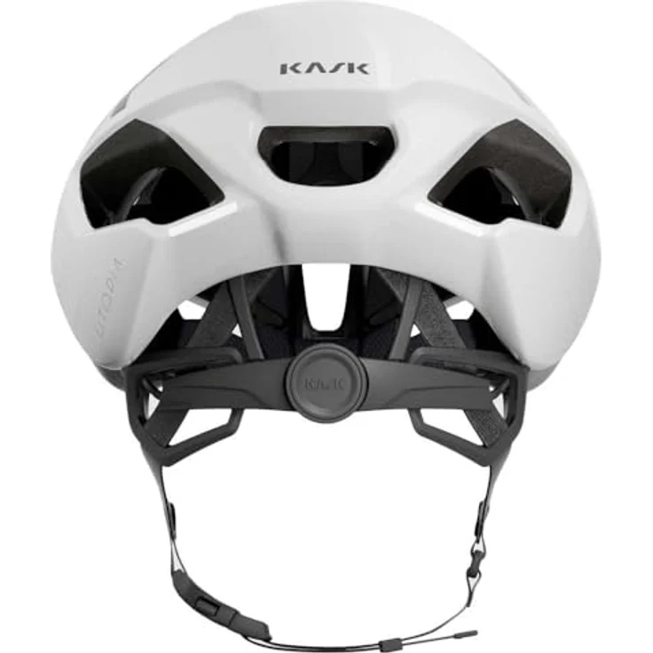 KASK Utopia Y Helm, aerodynamischer Fahrradhelm mit OCTOFIT+ Rückhaltesystem, Farbe: weiß, Größe: L (59-62 cm) – Bild 3