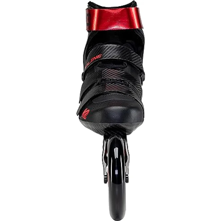 K2 Skates REDLINE 125 Inline Skates Unisex, schwarz-rot, Größe EU: 43.5, Carbon Cuff und Base, hohe Geschwindigkeit – Bild 3
