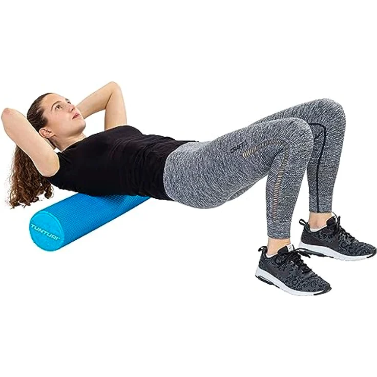 Tunturi Yoga Massagerolle - Schaumstoffrolle - Yogarolle - EVA - 90 cm – Bild 4