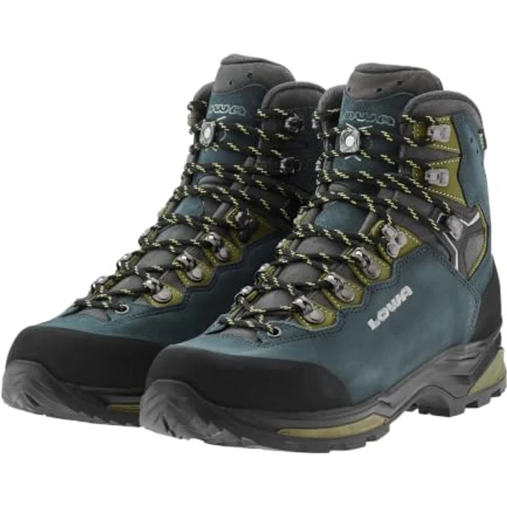 LOWA CAMINO EVO GTX, Outdoor-Stiefel für Herren, atmungsaktiv und wasserdicht, Blau/Gelb, für Wandern und Trekking – Bild 5