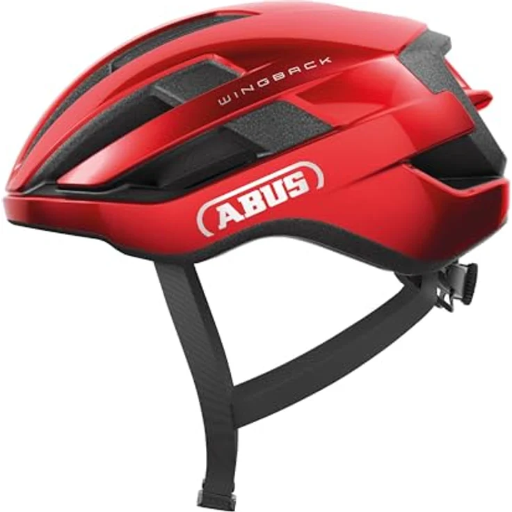 ABUS Rennradhelm WingBack, leichter Roadhelm mit optimaler Belüftung und Zoom Ace Verstellsystem, rot, Größe S – Bild 1
