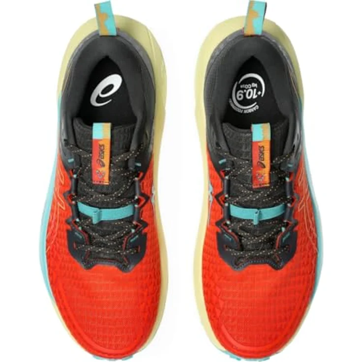 ASICS Performance Gel Trabuco13, Herren Laufschuhe für verschiedene Terrains, Atmungsaktives Obermaterial, 43.5, Orange-Rot – Bild 6