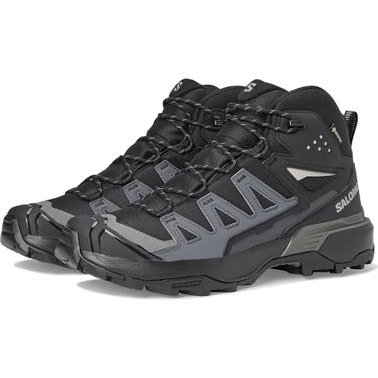 Salomon X Ultra 360 Mid GTX, Wanderschuhe mit Gore-Tex-Membran und hohem Schaft, schwarz – Bild 1