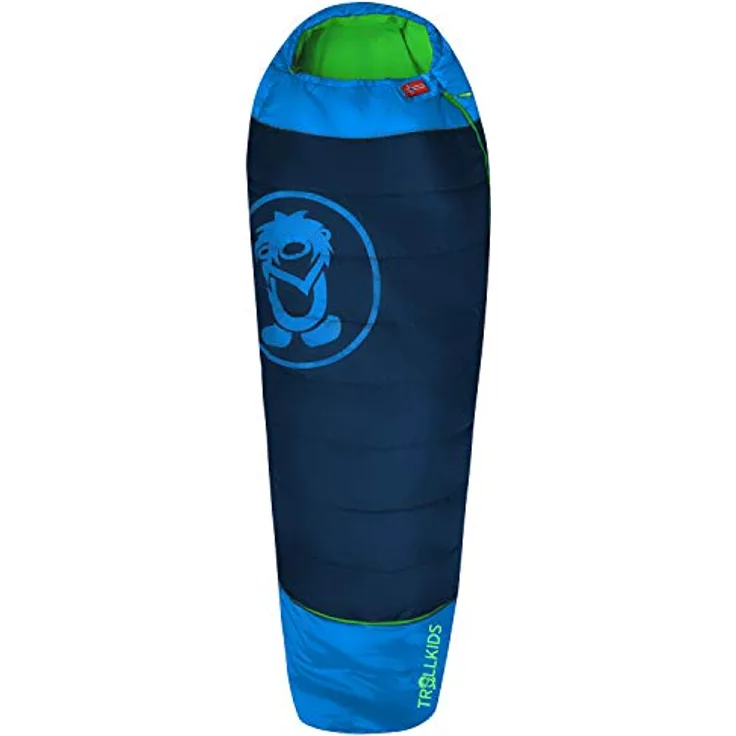 Trollkids Schlafsack Kinderschlafsack Fjell Dreamer, Marineblau/Grün, Isolierend, Größenverstellbar