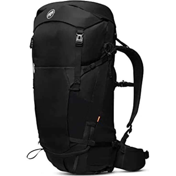 Mammut Lithium 40, Wanderrucksack 40 L mit anpassbarer Rückenlänge, schwarzer Farbe, Recyclingmaterialien und abnehmbarer Regenhülle – Bild 2