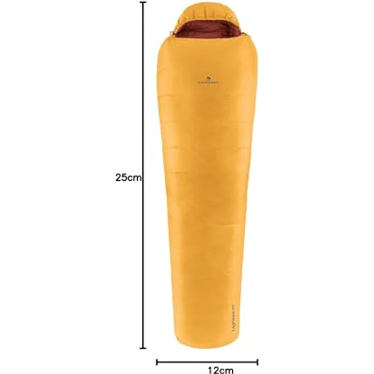 Ferrino Lightec 500 RDS, Daunenschlafsack für anspruchsvolle Benutzer, gelb – Bild 2