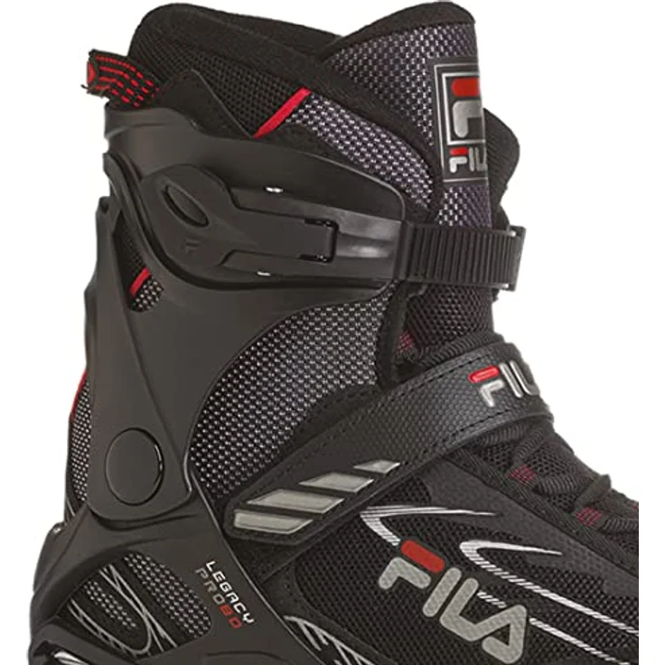 FILA FS Rol LEGACY PRO 80, Herren Rollschuhe mit Aluminium-Plattenteller, Fila Air Flow-Technologie und 80 mm Räder, schwarz/rot, Größe 45,5 (45.5) – Bild 3