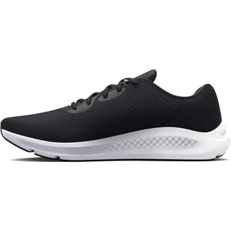 Under Armour Charged Pursuit 3 Tech, Damen Laufschuhe mit optimaler Dämpfung und atmungsaktivem Obermaterial, Schwarz (Größe 40.5) – Bild 2