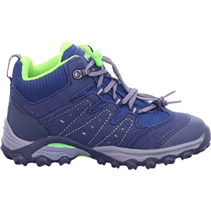 Meindl Tuam Junior Kinder Velour Mesh Trekkingschuhe, blau lemon, Clima-Futter, Air-Active-Best-Fit-Fußbett, knöchelhoch, starkes Profil, 4437125/36 – Bild 6