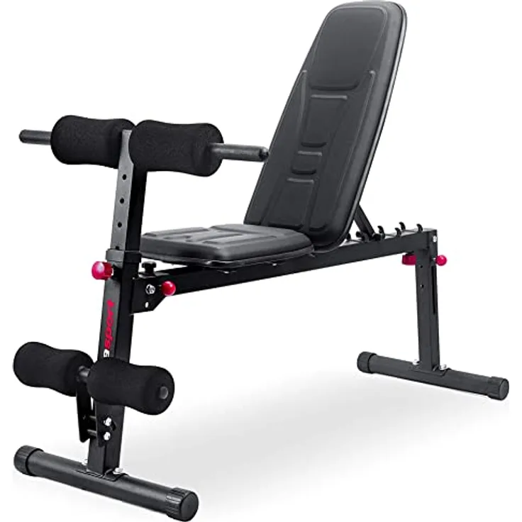 Ultrasport TR-5 Pro Compact, Hantelbank klappbar, Profihantelbank und multifunktionales Sportgerät für zuhause, verwendbar als Curlpult und mehr, Fitnessgerät mit angenehmer Polsterung