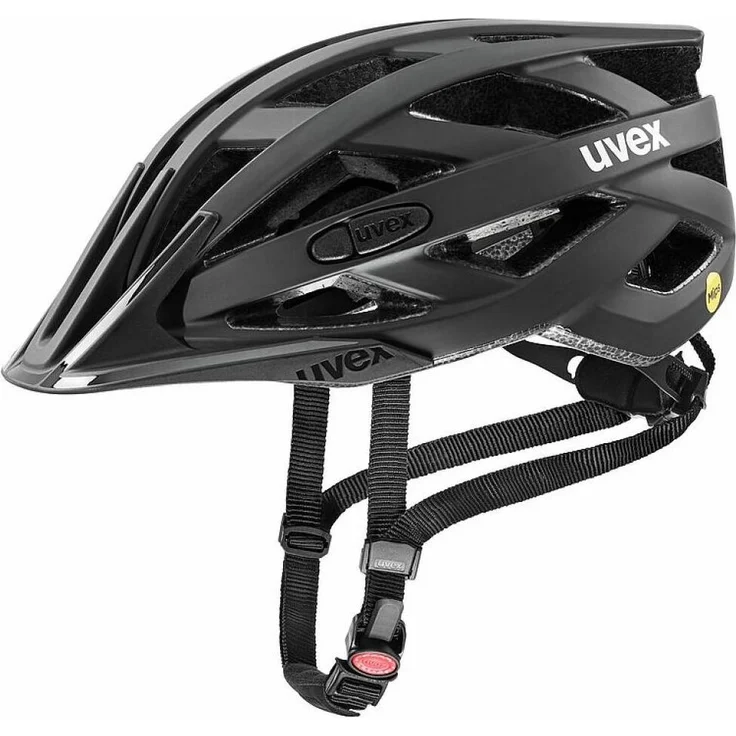 Uvex i-vo cc MIPS Fahrradhelm, 56-60 cm, all black matt, leichter Allround-Helm mit MIPS-Technologie, 24 Belüftungsöffnungen, 3D IAS 2.0 Anpassung, herausnehmbare Polster, optionales Plug-in LED – Bild 1