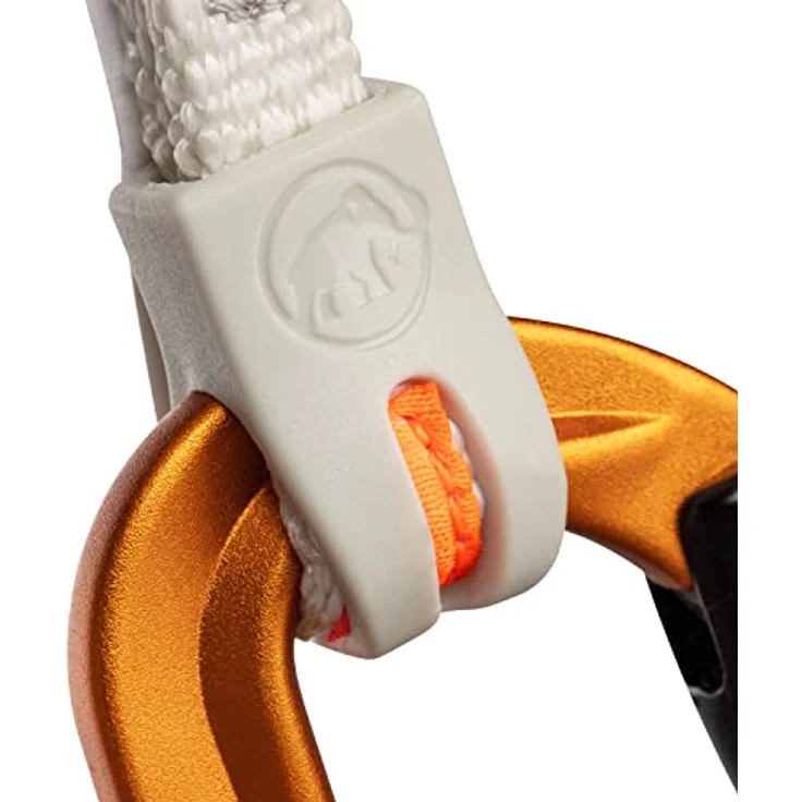 Mammut Sender Keylock 17 cm Quickdraw, 8 kN Querbruchsicherheit, grau/gold, Straight Gate/Bent Gate – Bild 3