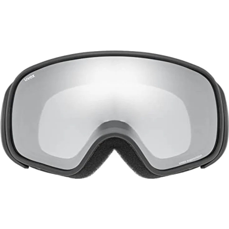 uvex Kinder Skibrille scribble FM sph, black/silver-clear, one size - 100% UV-Schutz, sphärische Doppelscheibe – Bild 2