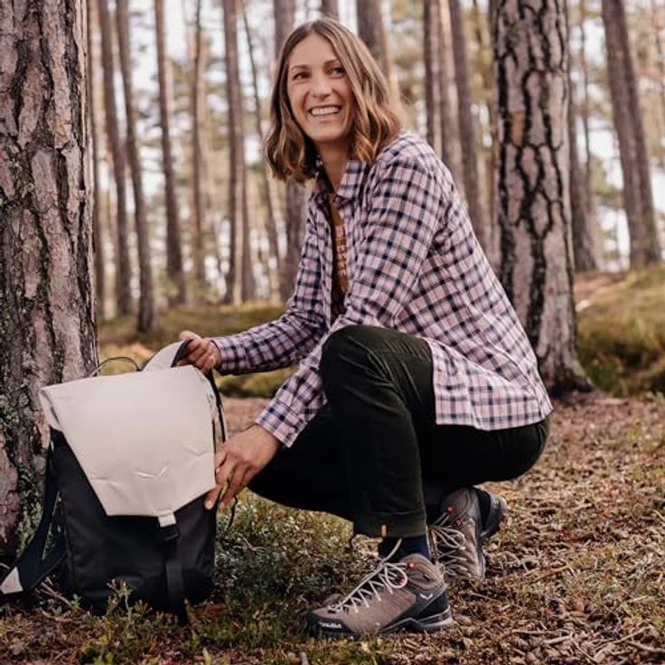 SALEWA Women's Alp Mate Mid GTX, Wasserdichte Wanderschuhe aus Wildleder mit griffiger Pomoca-Sohle, braun, Größe 37 – Bild 2