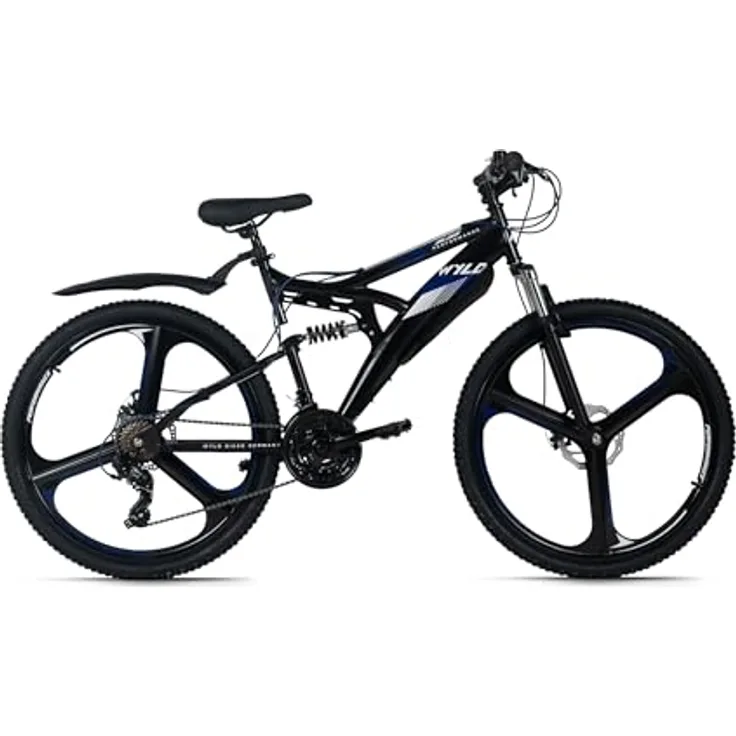 WYLD Mountainbike Fully 26'' Bliss, 21 Gänge, RH 47 cm, Magnesium-Laufräder, Vollfederung, mechanische Scheibenbremsen