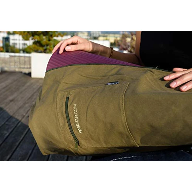 Yogistar Yogatasche Basic Zip Big Plus, Baumwolle für große Yogamatten, Langlebig – Bild 5