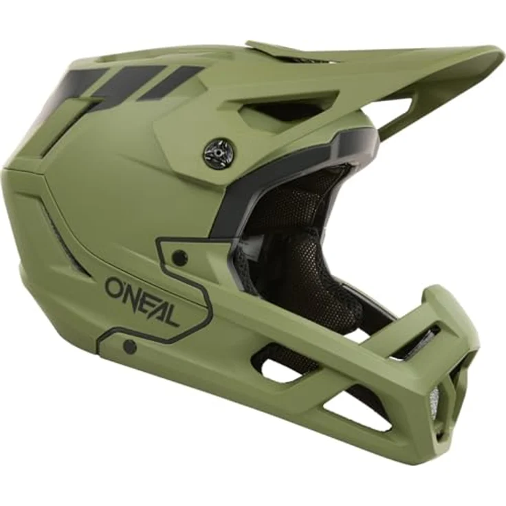 O'Neal SL1 Crest Downhill Helm, Leichtgewichtiger Full-Face Helm mit Fidlock® Magnetverschluss, olive/schwarz, Größe XL (61/62 cm) – Bild 7