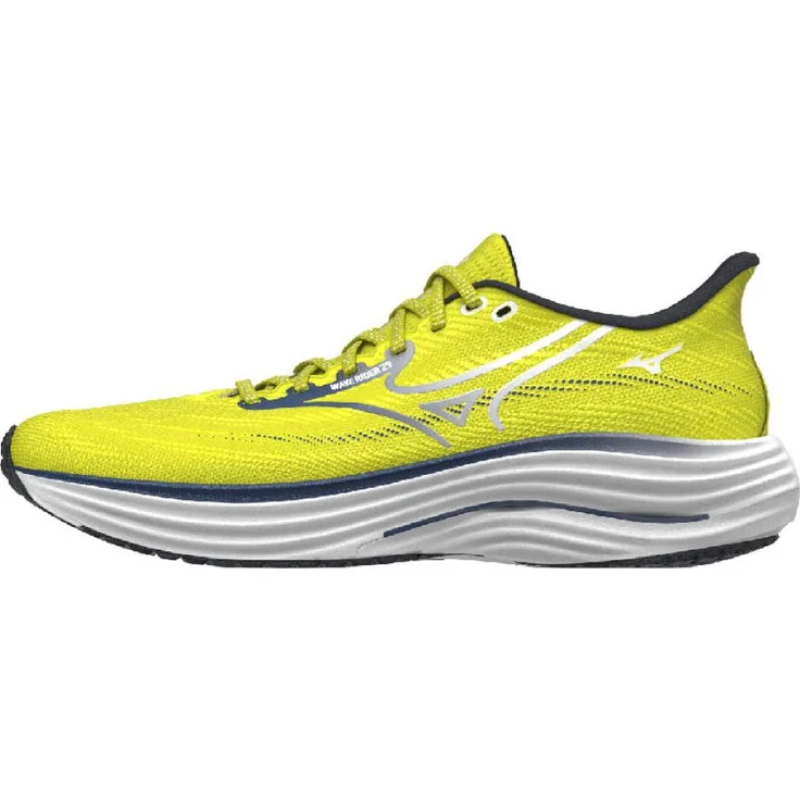Mizuno Wave Rider 29, Herren Laufschuh mit Mizuno Enerzy NXT Dämpfung, gelb, Größe 46.5