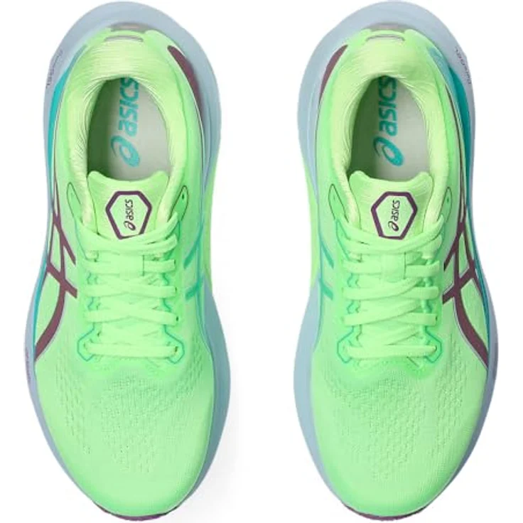 ASICS Gel-Kayano 30 Lite-Show, Atmungsaktive Laufschuhe mit Gummisohle und High-Cut-Design, grün – Bild 3