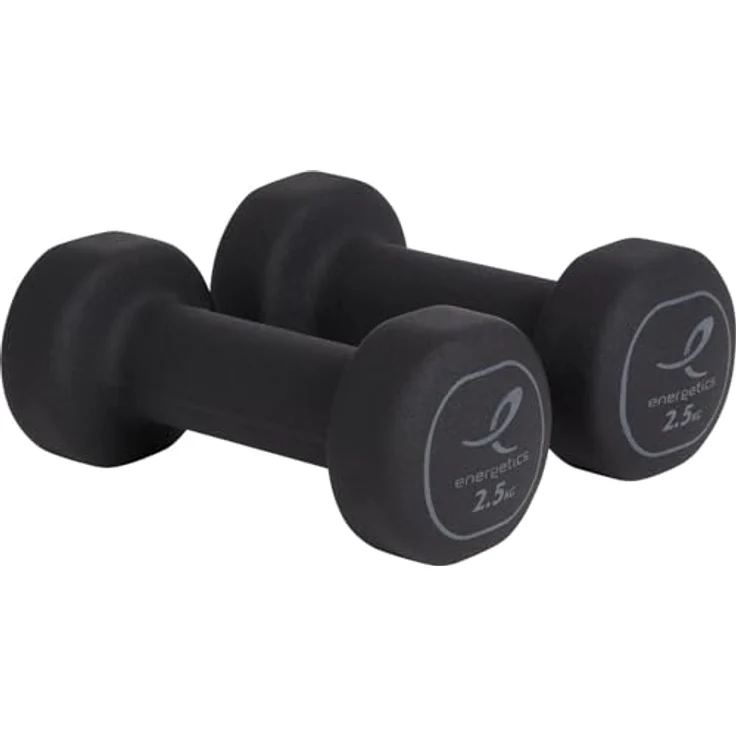 Energetics Neoprene Hantel, 2 x 4,0 kg, Schwarz/Grau, langlebig und pflegeleicht, anfängerfreundlich – Bild 4