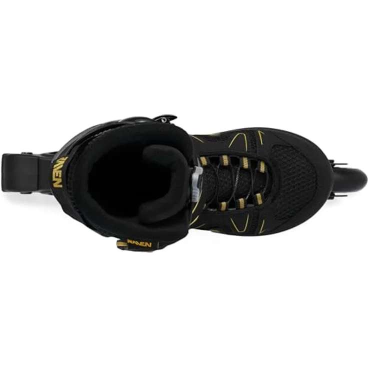 RAVEN Pulse Inline Skates PRO Gold, 2in1 Inliner und Schlittschuhe verstellbar, PU-Rollen 76 mm, Größe 40-43 (25,5-28 cm) – Bild 5