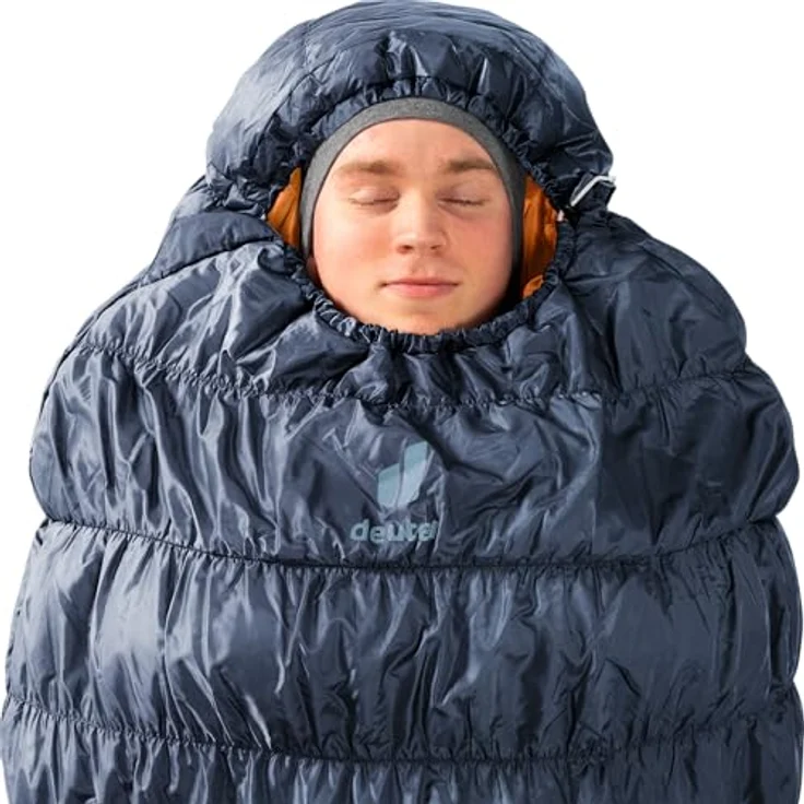 deuter Exosphere EL 0C/32F, Extra Long Kunstfaserschlafsack mit Thermo Stretch Comfort und Kompressionssack, für Körpergrößen bis 200 cm – Bild 5