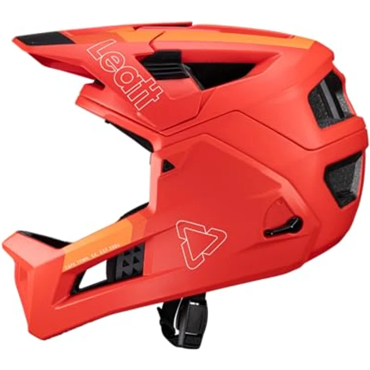 Leatt MTB Enduro 4.0, Velohelm für Erwachsene, 51 - 55 cm, mit Belüftungssystem und abnehmbarem Visier, leicht und sicher – Bild 5