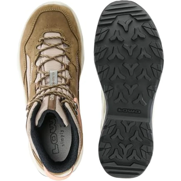 Lowa Ventierra GTX Qc Ws, Damen Hikingstiefel mit GORE-TEX-Membran, flexibler Schnürung und optimalem Grip, desert/pfirsich – Bild 6