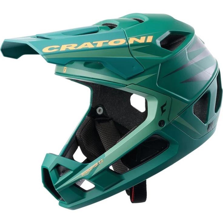 Cratoni Interceptor 2.0, Downhill-Helm mit Brillenport, 770 g leicht und nach Bikepark-Norm zertifiziert