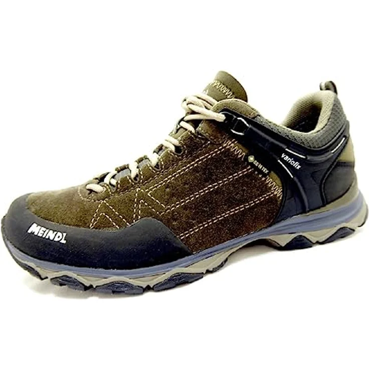 Meindl Ontario GTX, Herren Wanderschuh in Schwarz und Grün, wasserdicht, atmungsaktiv, Größe 12 – Bild 1