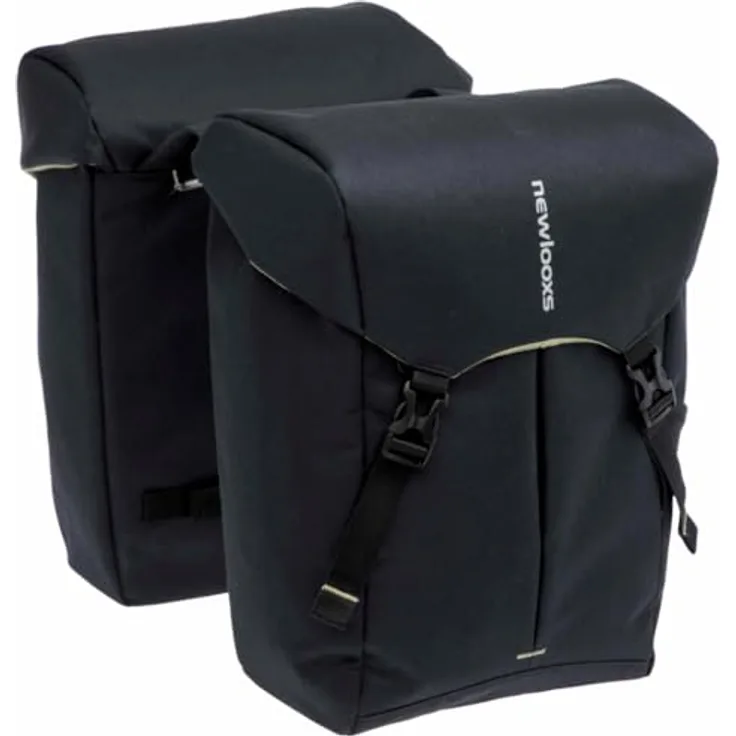 New Looxs Sports Double 40 L, Doppeltasche für E-Bikes, 100% wasserdicht mit Regenhülle, leicht fixierbare Fahrradtasche für Gepäckträger