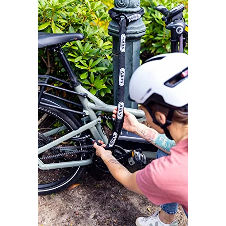 Abus Adaptor Chain 2.0, Hochsicherheits Veloschlosskette, 85 cm, gehärteter Stahl mit Lackschutz – Bild 2