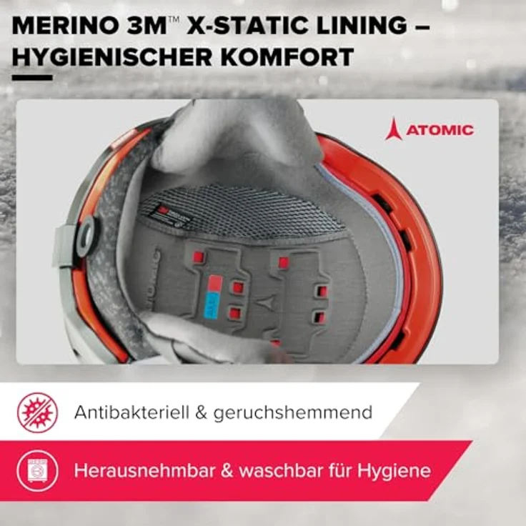 Atomic Savor Visor Photo, Skihelm (51 - 55 cm, S) mit Holo Core-Innenkonstruktion und Photochromic Lens Technologie – Bild 7