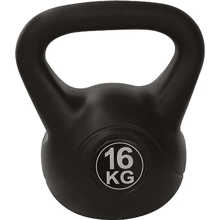 Tunturi Kugelhantel, Kettlebell, PVC mit Sand gefüllt, 8 kg
