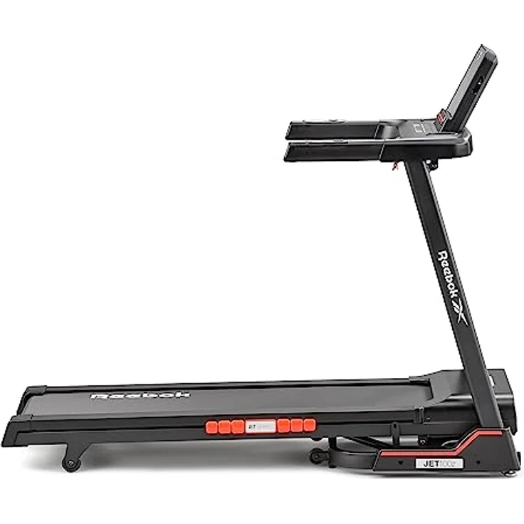 Reebok Unisex – Erwachsene Jet 100 Z Laufband – Kinomap und Zwift – 130 x 43 cm – 18 km/h – 24 Programme, Schwarz – Bild 2