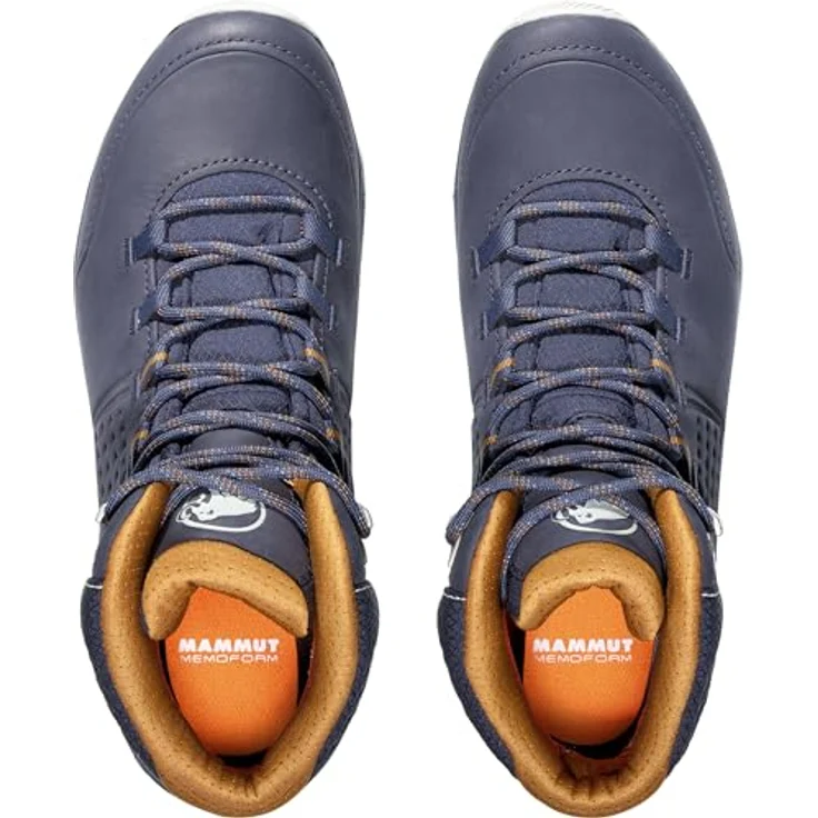 Mammut Nova Mid IV GTX, wasserdichter Wanderschuh aus terracare® Nubukleder, marineblau/braun, mit vibram® Sohle und GORE-TEX Membran – Bild 4