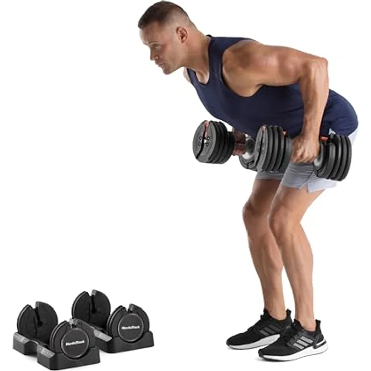 NordicTrack 25 kg Kurzhantelset, verstellbare Hanteln mit 15 Gewichtsstufen und iFit App Unterstützung – Bild 3