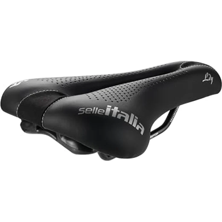 Selle Italia LADY Gel Flow Sattel schwarz, ergonomischer Fahrradsattel für maximalen Komfort und Halt – Bild 1