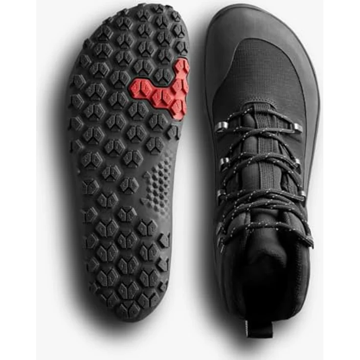 Vivobarefoot Tracker Leather AT Mens, Herren Barfuß-Wanderschuhe hoch, wasserdicht, braun – Bild 3