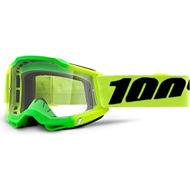100% ACCURI 2 Goggle Travis, Skibrille mit Antifog-Beschichtung und klaren Gläsern, transparenter Rahmen – Bild 2