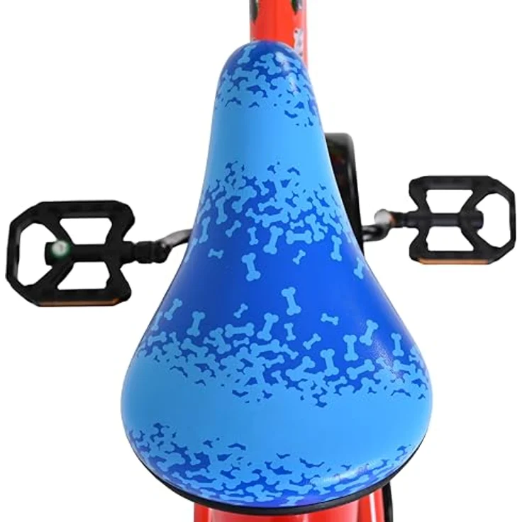 Volare Paw Patrol Kinderfahrrad, 16 Zoll für Jungen, Rot Blau, mit Handbremse, abnehmbaren Stützrädern und höhenverstellbarem Sattel – Bild 5