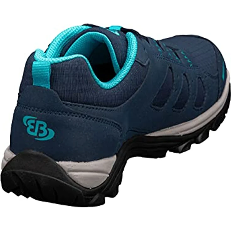 Brütting Mount Frakes Low, Damen Wanderschuhe mit herausnehmbarer Innensohle, rutschfester Vibram-Laufsohle, Blau, Größe 36 – Bild 4