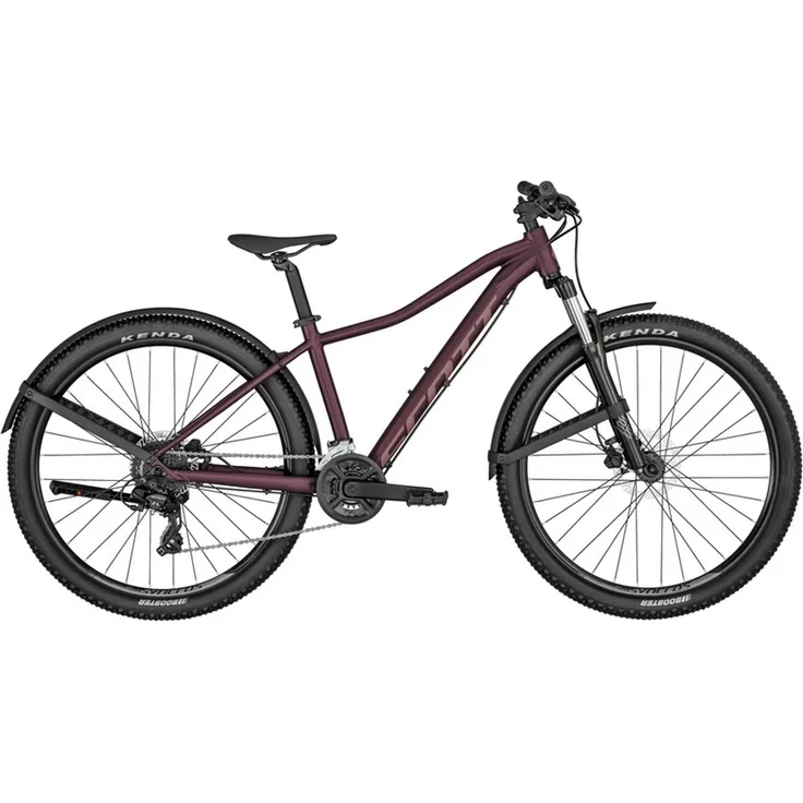 Scott Contessa Active 50 EQ, Hardtail-Mountainbike mit Aluminium-Rahmen, Suntour Gabel und 16 Gängen, lila, Größe M