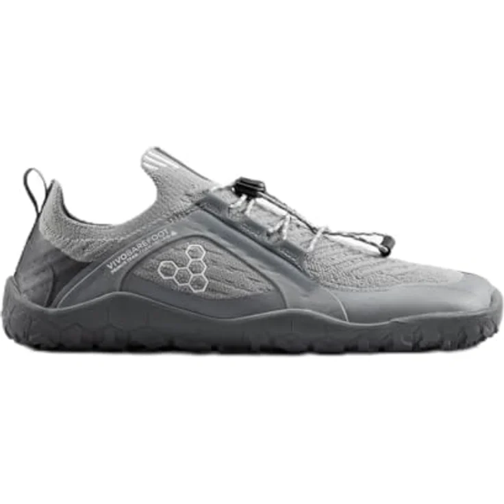 Vivobarefoot Primus Trail Knit FG, Leichte Barefoot Trailrunning-Schuhe für Herren, Grau, EU 45 – Bild 1