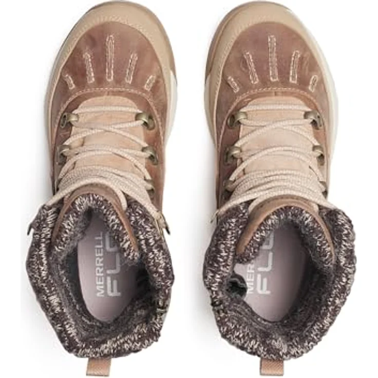 Merrell Siren 4 Thermo Mid Zip Wp, Damen Wanderschuhe, wasserdicht, mit Vibram Icetrek-Sohle, braun – Bild 3
