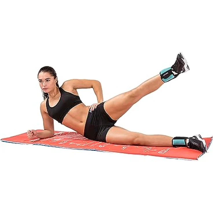 Tunturi Fitness 14TUSFU001 Arm/Beingewicht 0,75 kg, 1 Paar, Weiche Nylondecke, erhältlich in 2 Gewichtsvarianten – Bild 3